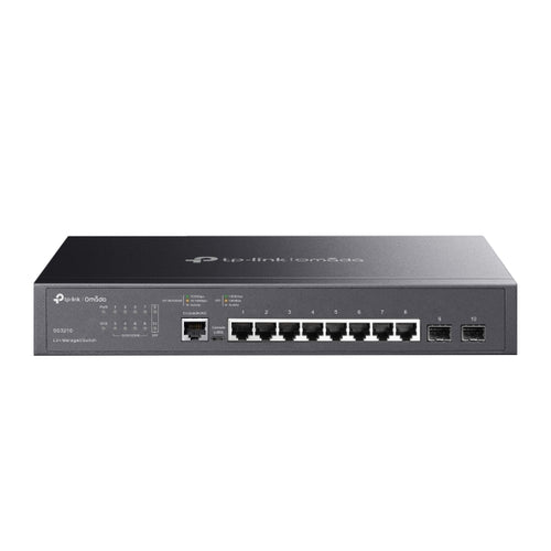 TP-Link 8 Port Gigabit Lan L2+ Managed Switch With 2 SFP Ports 10/100/1000 Mbps TL-SG3210